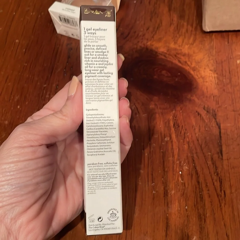 The Creme Shop 3-in-1 Chroma Gel Eyeliner Mocha and Creme Eyeshadow in Croissant